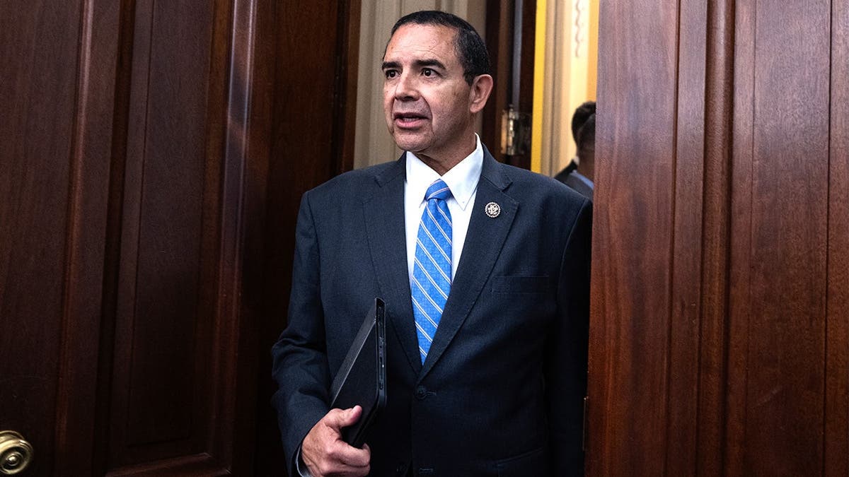 Rep. Henry Cuellar arrives at House budget hearing.