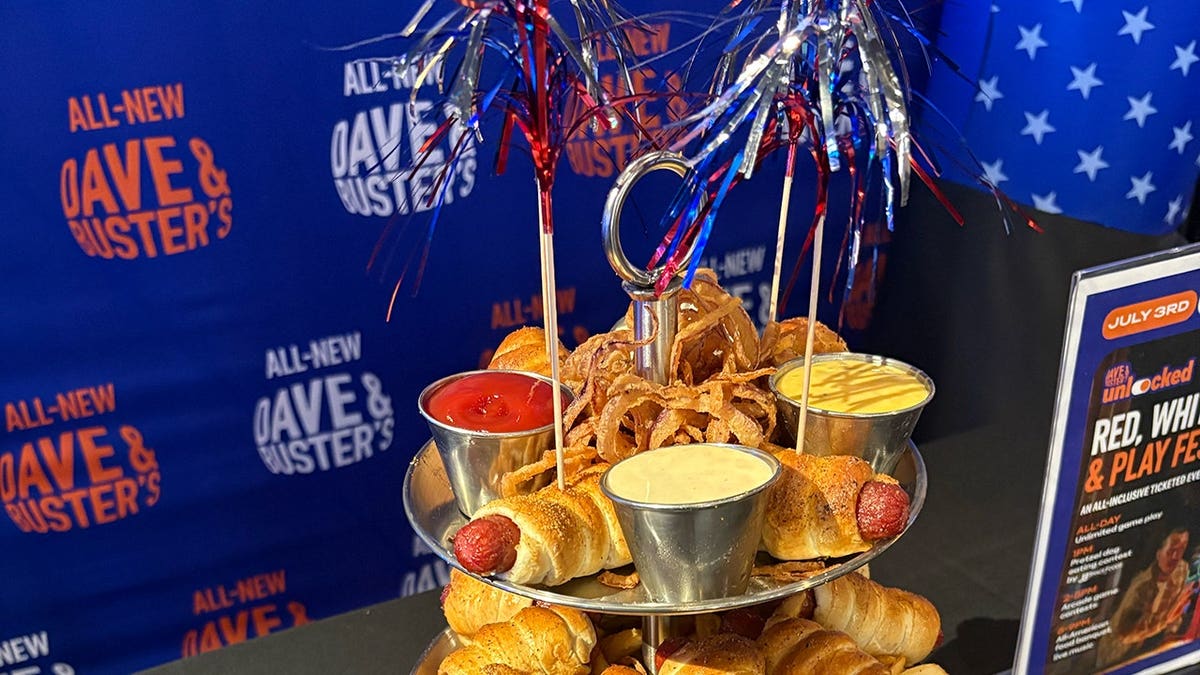 Dave & Buster's Times Square debuts Pretzel Dog Tower for Fourth