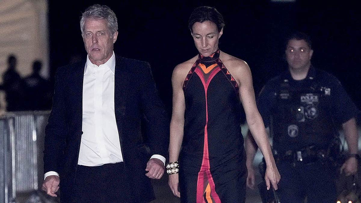 Hugh Grant and wife leave Taylor Swift and Travis Kelce's wedding