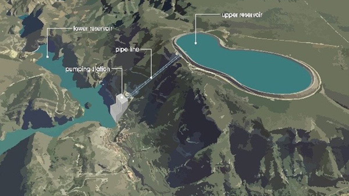 Rendering of hydro project in Lesotho