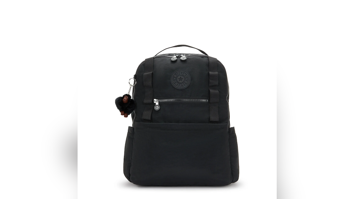 This backpack fits a 17-inch laptop plus everyday gear.