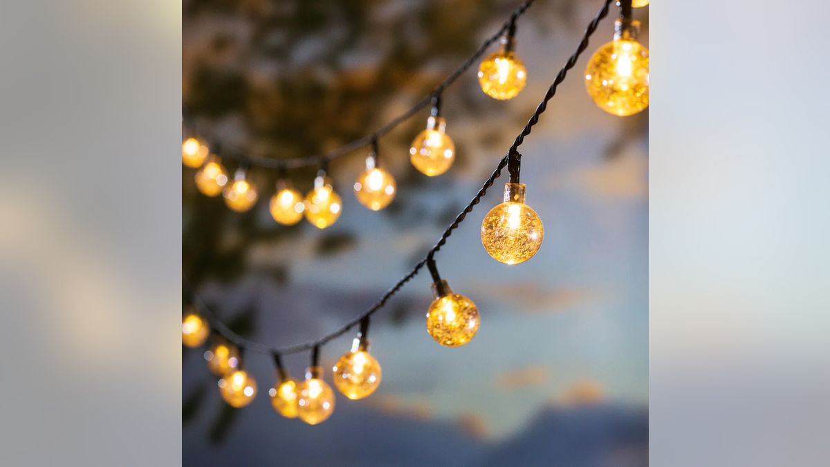 Add sparkle to your outdoor decor.