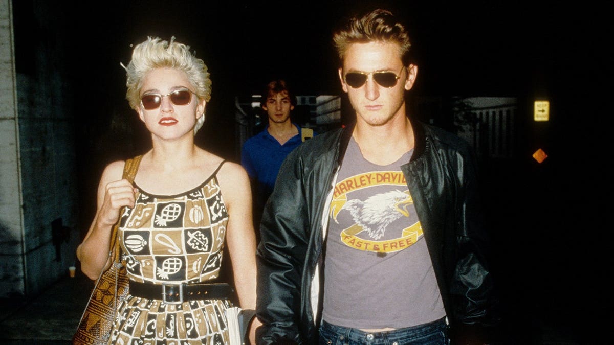 Madonna and Sean Penn leave rehearsals for their play Goose and Tom Tom in New York City.