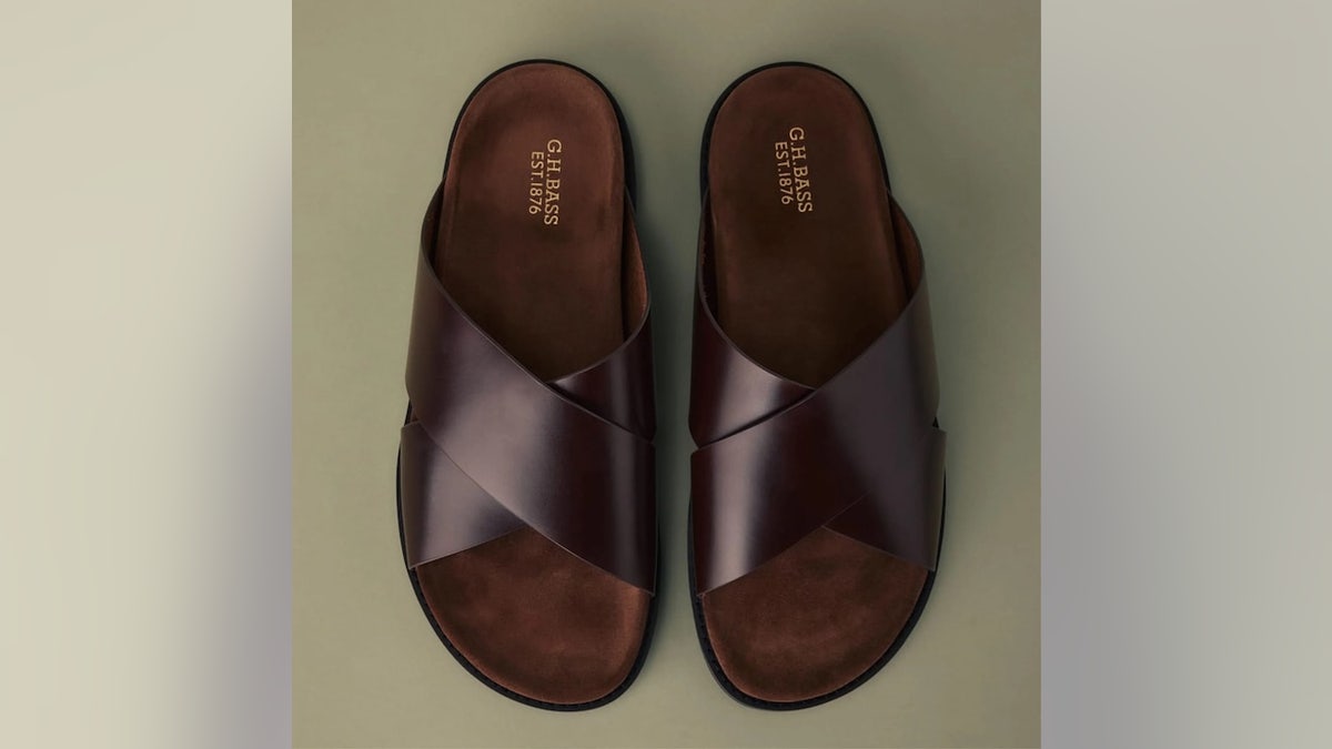 A memory foam footbed and durable leather make these sandals a smart summer buy.
