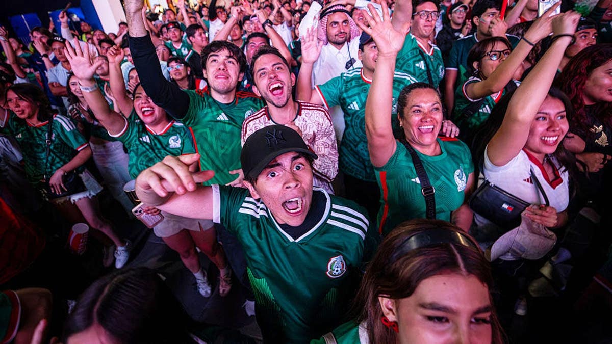 Mexico fans for World Cup.