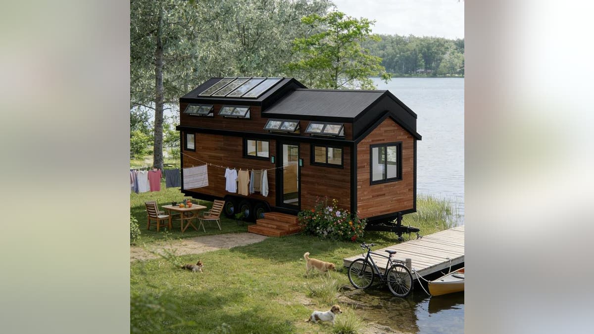 The weather-resistant siding makes this home a durable choice.