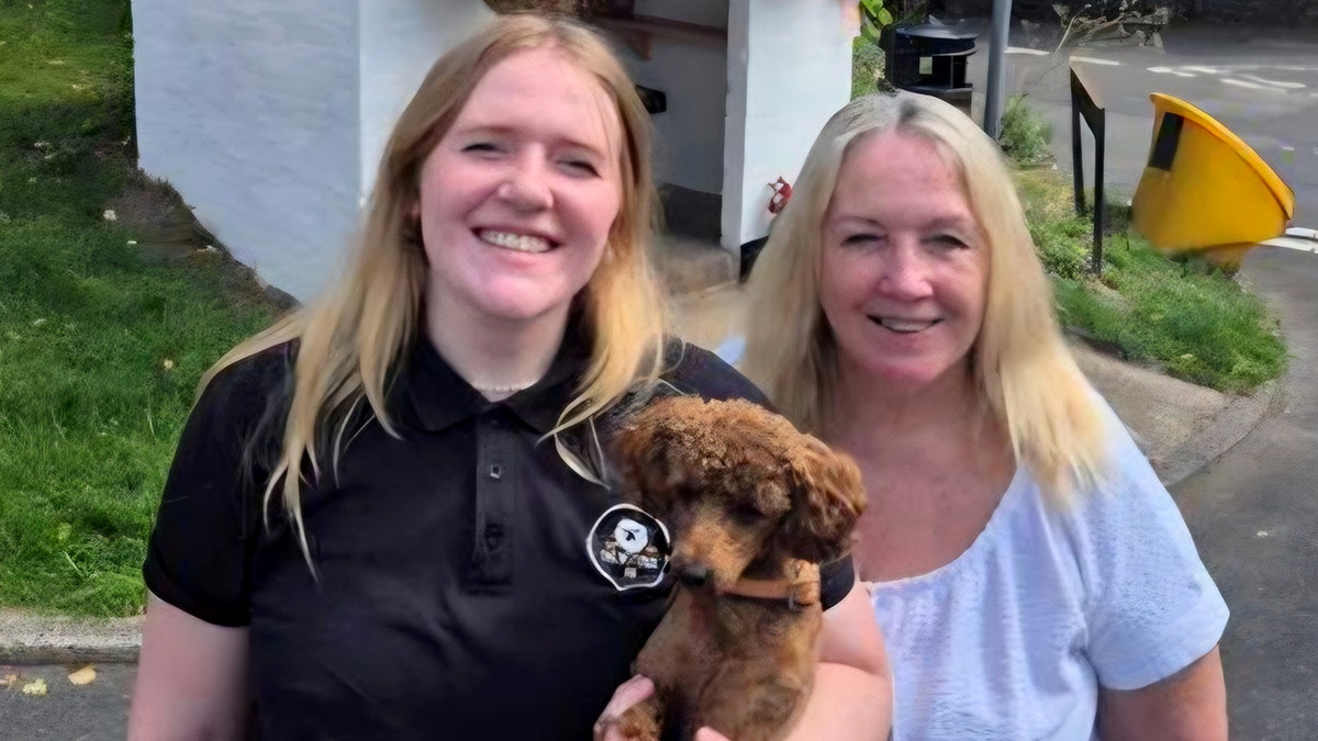 Molly and Sharon Thompson with their dog Wallace.