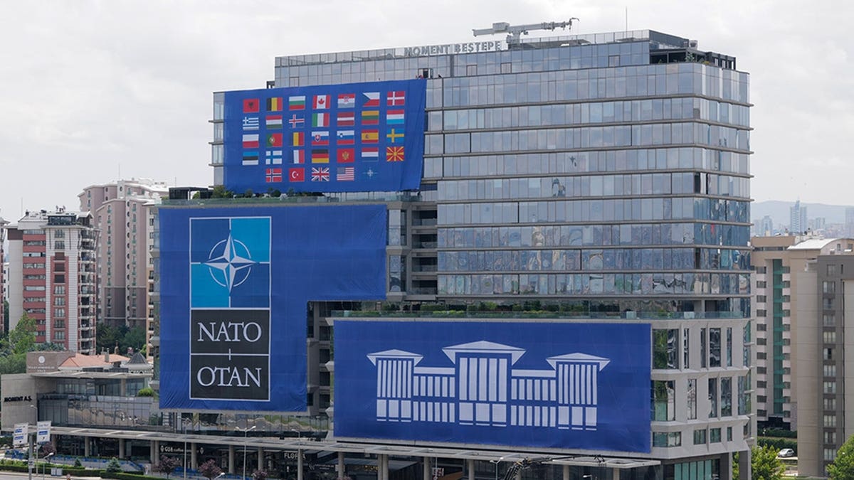 NATO banner in Turkey