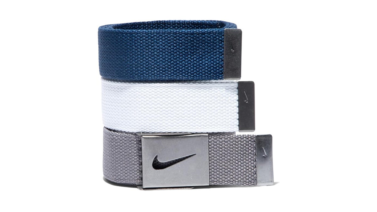 Slide the belt buckle from one belt to another.