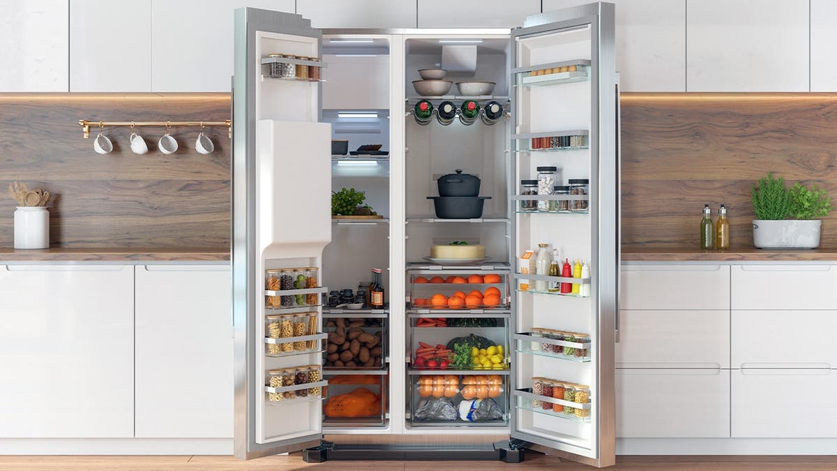 Open fridge