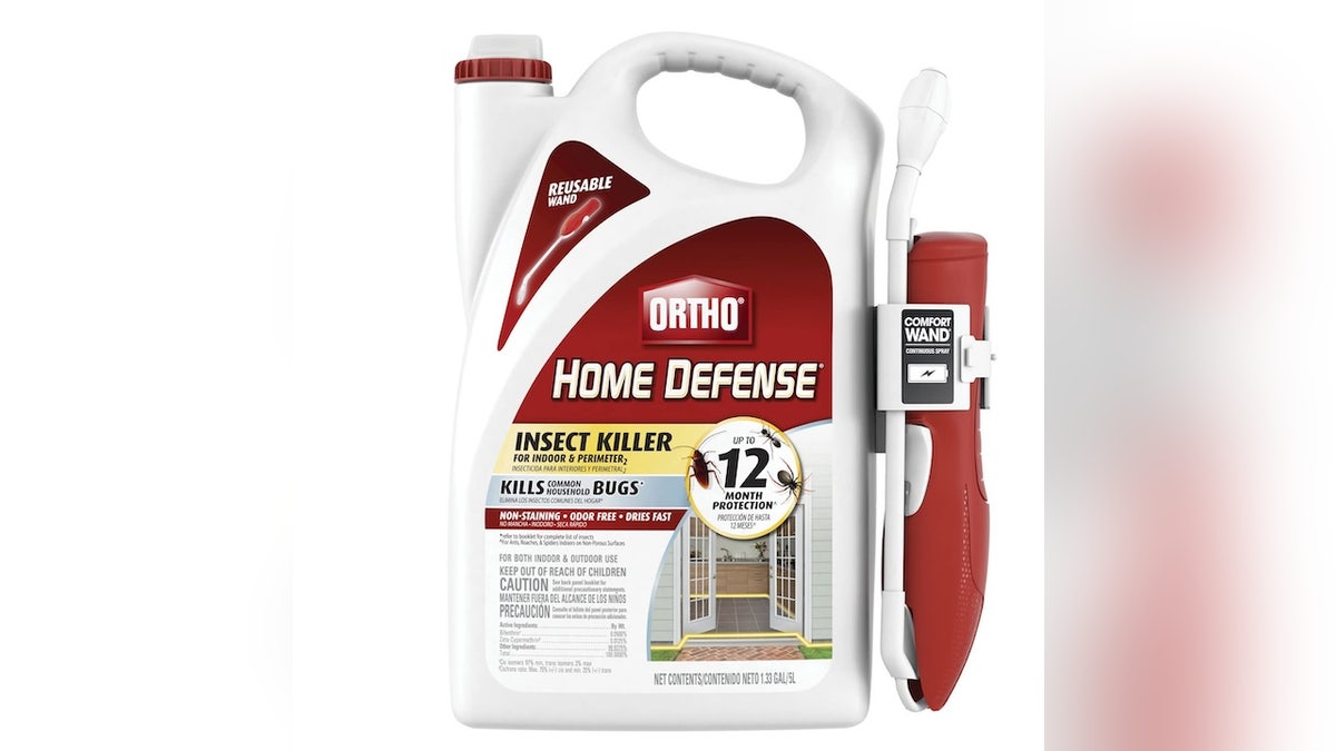 The Ortho Home Defense Insect Killer can be applied just once per year.