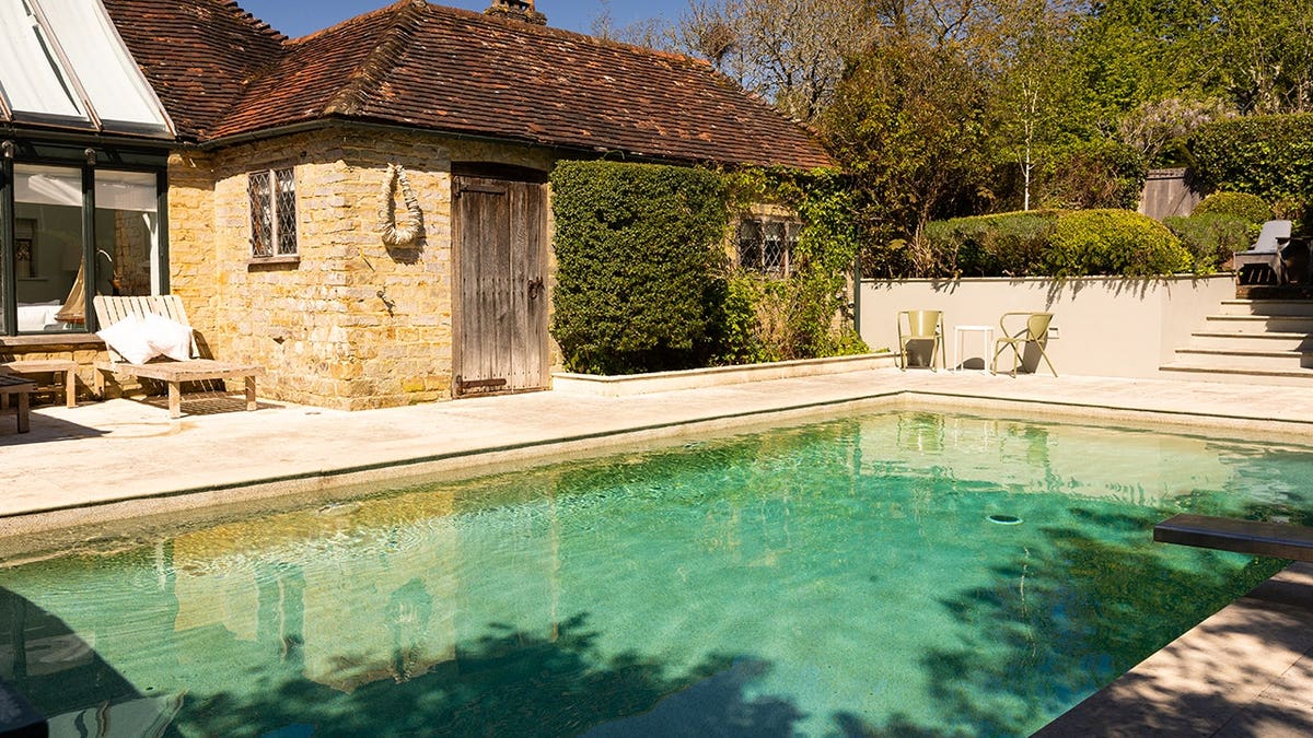 A swimming pool.