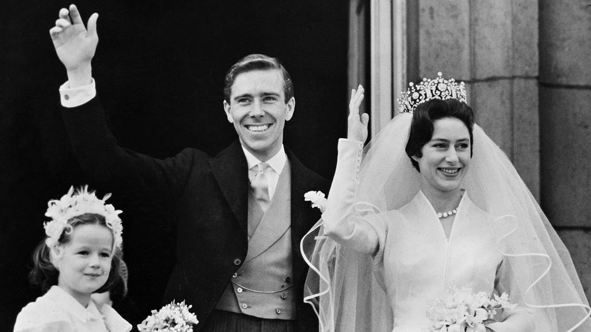 Princess Margaret and Lord Snowden on their wedding day in 1960.