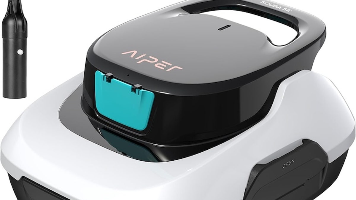 Let this robot clean the pool for you.