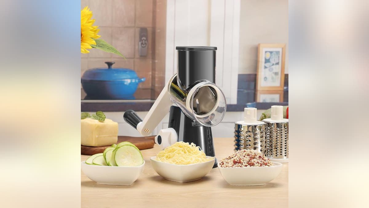 Grate cheese in seconds with this easy-to-use kitchen tool.