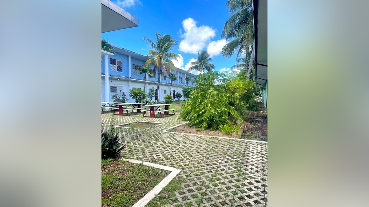 Courtyard astatine The SEED School of Miami successful North Miami-Dade