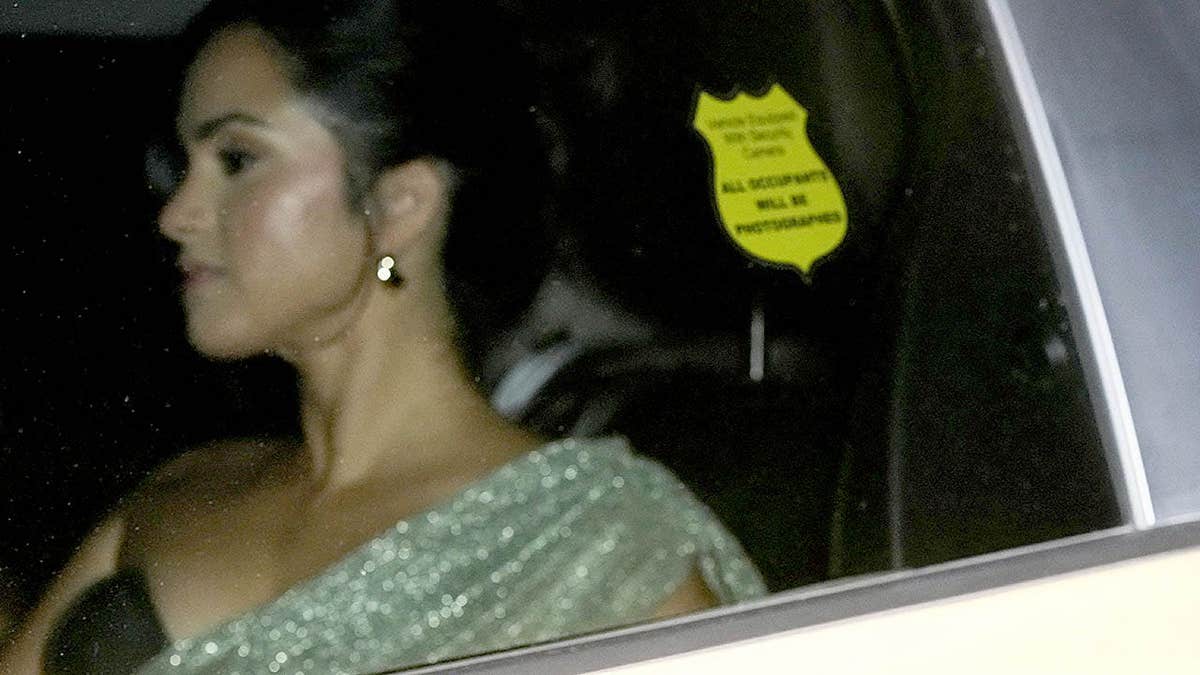 Selena Gomez leaves Taylor Swift and Travis Kelce's wedding in back of car