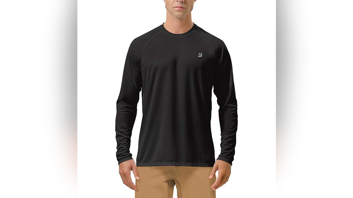 Sweat less with this water-wicking shirt.