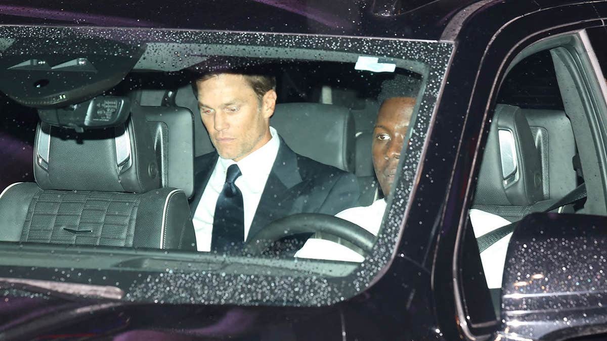 Tom Brady leaves Taylor Swift and Travis Kelce's wedding in back of car