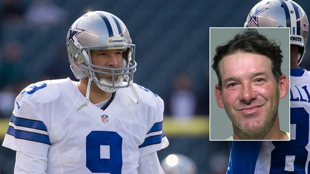 Tony Romo mugshot.