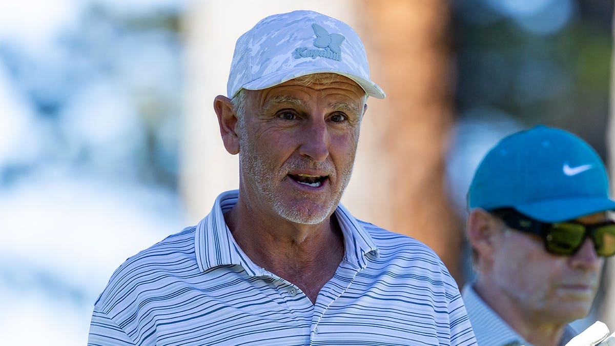 Trey Wingo looks on during the American Century Championship at Edgewood Tahoe Golf Course.