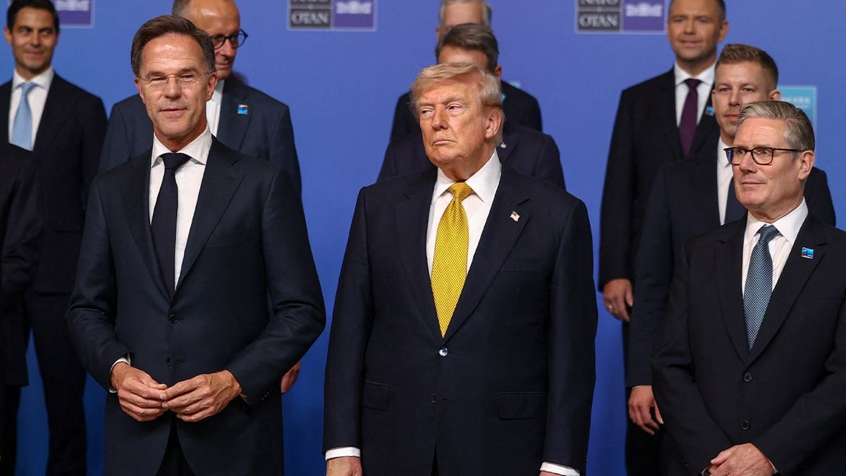 Trump en la foto de grupo de la OTAN