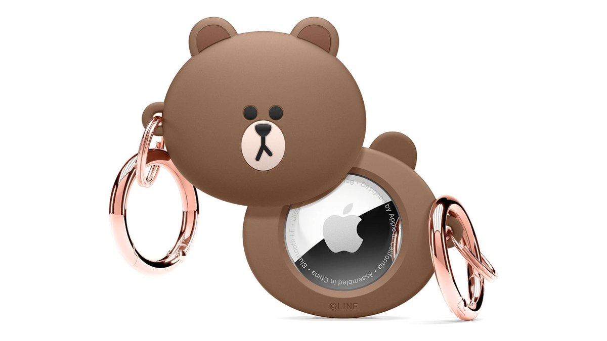 This cute keychain helps you keep track of your belongings.