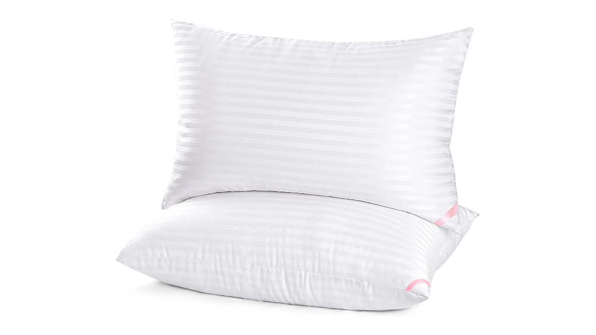 These cooling pillows add a bit of comfort to a dorm bed.