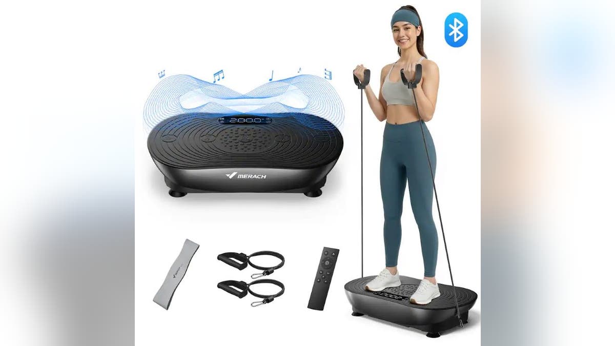 Save space with a vibration plate.