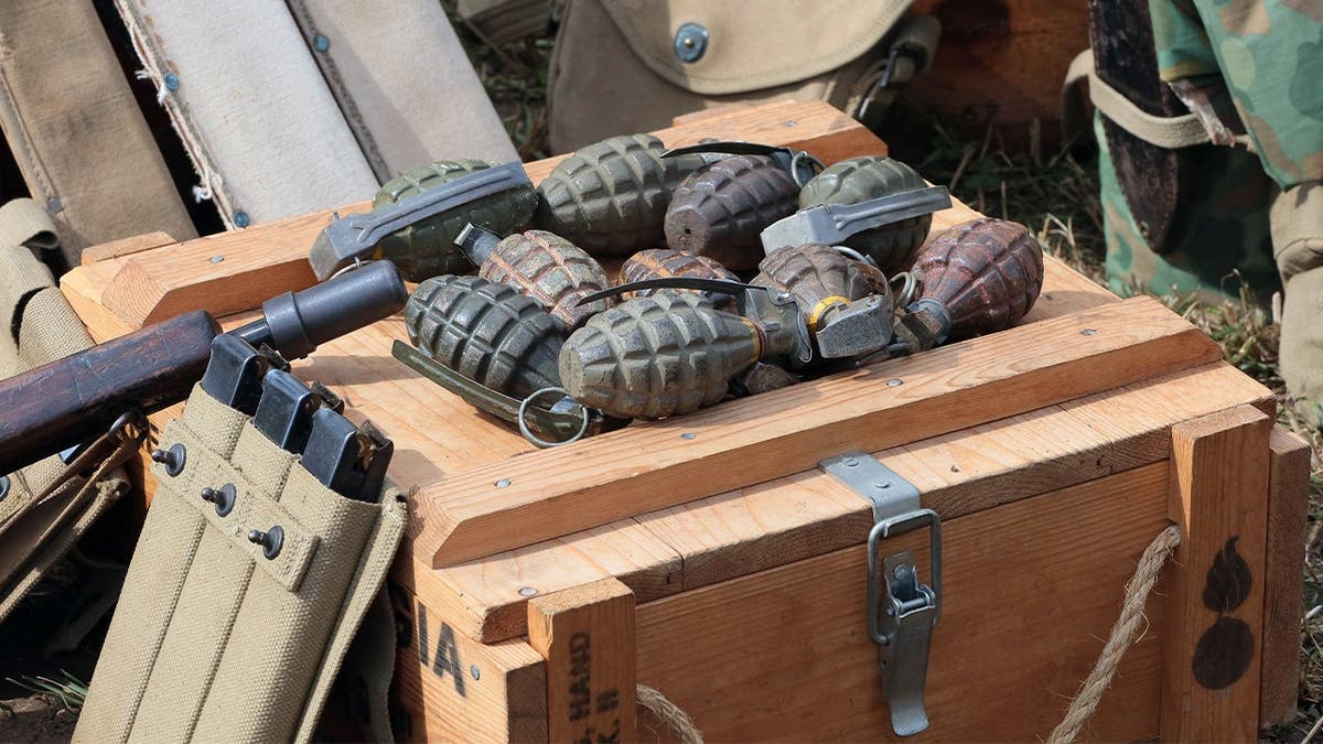 Pile of explosives