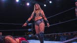 Vicious Vicki mocks her opponent