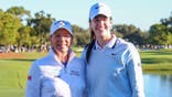 Annika Sorenstam and Caitlin Clark pose