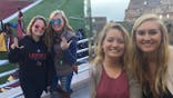 split image shows Brooke and friend Jennifer posing for two separate photos