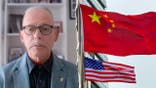 Edgar Domenech and China/US flags