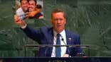 U.S. Ambassador to the United Nations Mike Waltz during a General Assembly debate on the U.S. embargo against Cuba at U.N.