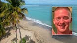 image shows Luquillo, Puerto Rico and a smaller image of victim
