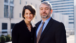 Paul Vaughn and his wife smiling