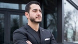 Michigan Senate candidate Abdul El-Sayed poses for a portrait in Grand Rapids, Michigan, on Saturday, Feb. 21, 2026.