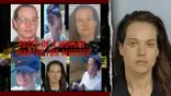 split image of disguises and mugshot