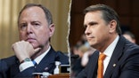 Adam Schiff looks on as Todd Blanche testifies