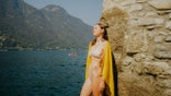 Woman in bikini in Italy