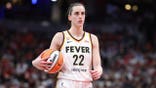 Caitlin Clark #22 of the Indiana Fever during game against the Phoenix Mercury at Gainbridge Fieldhouse.