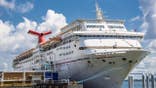 Carnival Cruise Ship Fantasy docked at Port of Charleston.