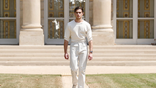 Clavicular walks the runway in a fashion show in Paris.