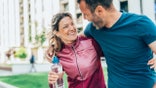 Couple working out