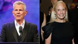 A split image of David Foster and Karen LeFrak