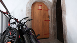 Door of an apartment in Orange, southern France