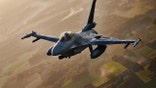 A F 16 fighter jet takes part in the NATO Air Shielding exercise near the air base in Lask, central Poland on October 12, 2022.