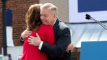 Sen. Lindsey Graham (R-SC) hugs his sister Darline Graham Nordone