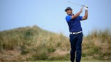 Hideki Matsuyama tees off on the 12th hole during The 154th Open Championship at Royal Birkdale in Southport, England.